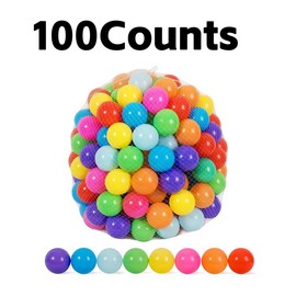 Ball Pit Balls 100 Count,8 Bright Colors 2.2 Inch