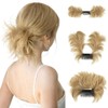 Peakloong Messy Bun Hair Piece Side Comb Clip in Hair