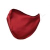 DALIX Exclusive Charmeuse Satin 3 Layer Face Mask in Red
