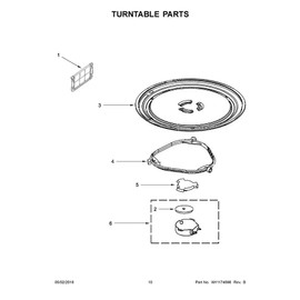 Kircuit Replacement Part for Whirlpool Microwave WMH31017HB Series,Parts 3 Whirlpool Microwave Turntable Tray (Replaces: W10337247) of Turntable Parts