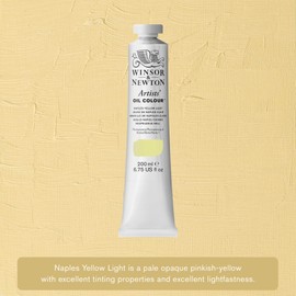 Winsor & Newton Artists' Oil Color Paint, 200-ml Tube, Naples Yellow Light