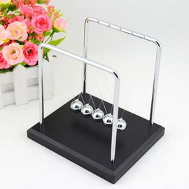 Forever Lover Newtons Cradle, Demonstrate Newton's Laws with Swinging Balls Perpetual Motion Simulator Physics Science Machine Office Desk Decoration
