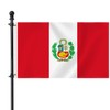 3×5 FT Peru Flag, Large 75D Peruvian National Outdoor Banner,Decor