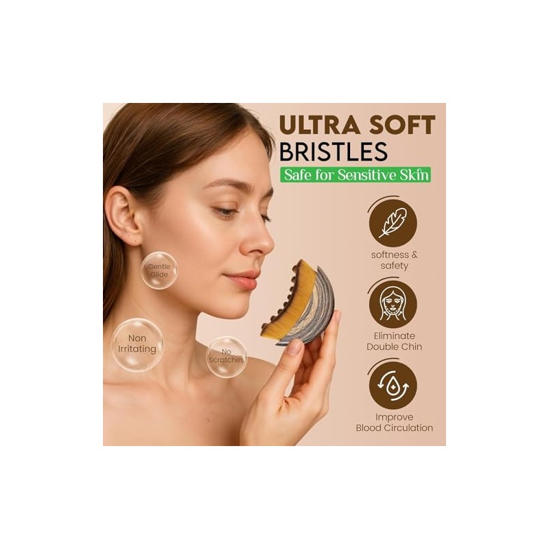 Kit de Masaje Facial con Gua Sha, Rodillo Facial y