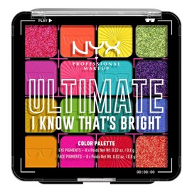 NYX PROFESSIONAL MAKEUP, Paleta de Sombras Definitiva, Paleta de Sombras de Ojos - Sé Que Es Brillante