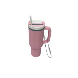 Tumbler Cup Replica Christmas Ornament | 2023 Popular Water Bottle Replica Mug Holiday Ornament | Made in USA (Pink)