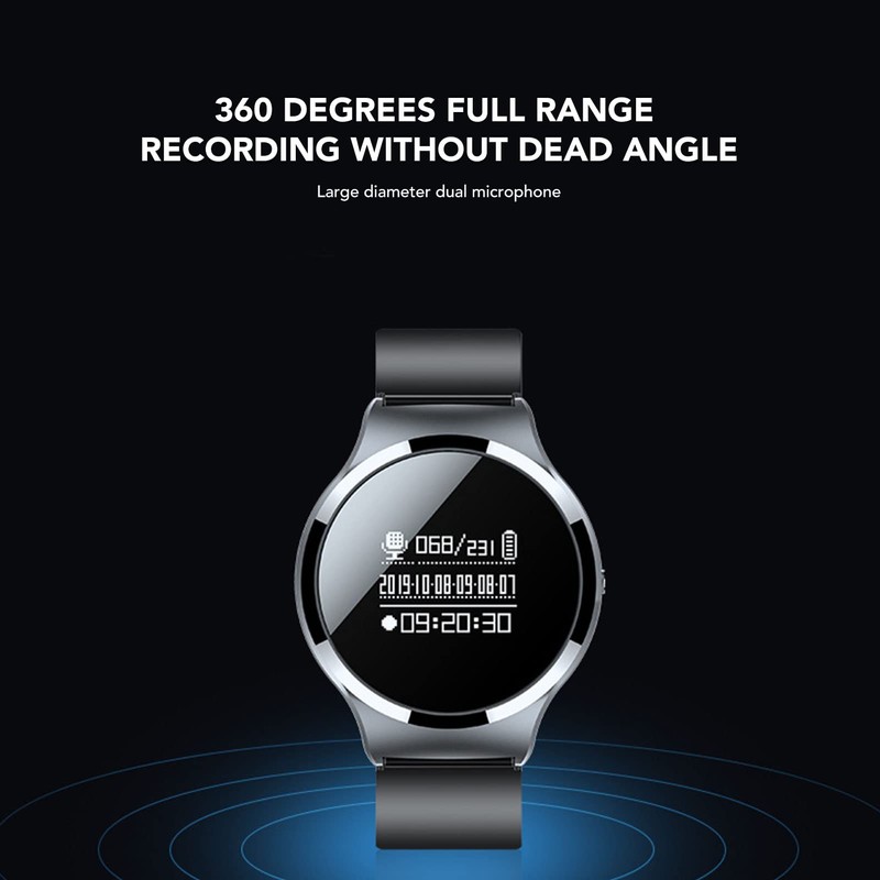 Voice Recorder Watch, Digital Voice Activated Recorder Bracelet, MP3 Player
