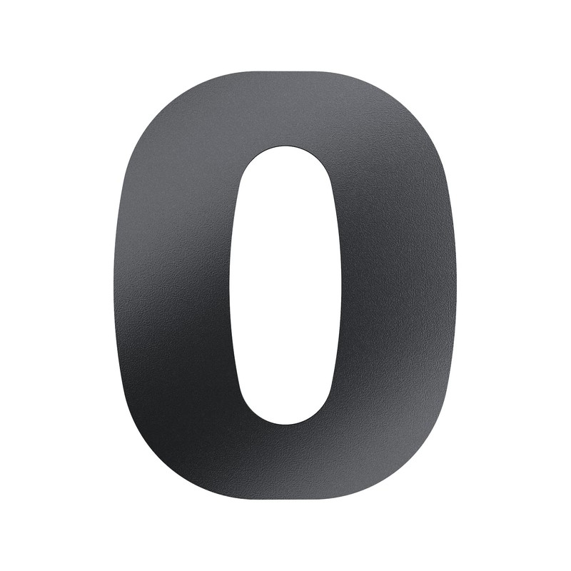 Cleverry House Number, 20 cm High, Anthracite RAL 7016, Powder-Coated
