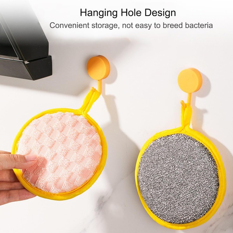 3Pcs Kitchen Dish Sponge Dish Scrubber Scrub Sponges, Non-Scratch Cleaning