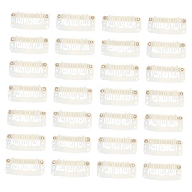 WOONEKY 60pcs Snap Hair Clips Wig Making Clip Pin Thin Hair Extensions for Wig Making
