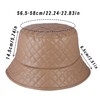 JJDreams Leather Fishing Hat with Diamond Grid, Warm Winter Hat,