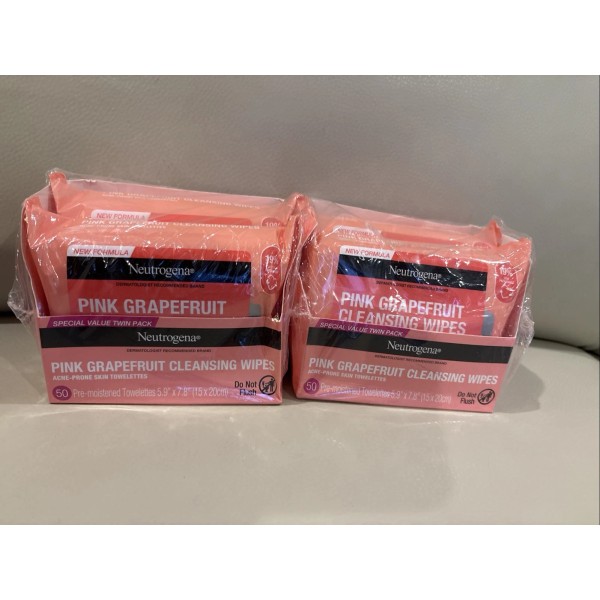 Neutrogena 4 Pk ~ NEUTROGENA VISIBLY CLEAR PINK GRAPEFRUIT FACIAL