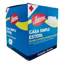 Jaloma Gasa Simple Estéril 10x10cm Caja Con 100 Sobres