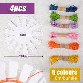 GEBETTER Set of 4 Easter Baskets Craft Sets Basket Weaving Easter Baskets for Filling DIY for Crafts Gift Idea for Children Easter Decoration