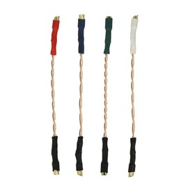 THAKKER HLW-50C 6N-OFC Headshell Cable Set, Oxygen-Free Copper Strands (6N-OFC: 99.9999%), Teflon Insulation, 50 mm Long