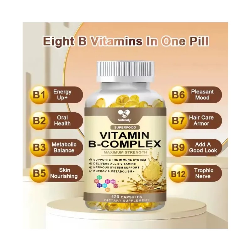Vitamina Complejo B, Maxima Potencia 60 Cap