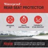 Motor Trend Waterproof Universal Rear Bench Seat Cover Red Stitching