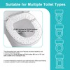 Krijuess 30 Packs Two-layer Disposable Toilet Seat Covers Waterproof Non-Woven
