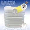 Flame King Dual 30LB LP Propane Tank Light Plastic Heavy