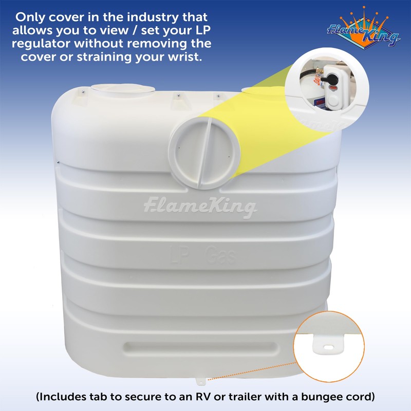 Flame King Dual 30LB LP Propane Tank Light Plastic Heavy