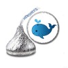 JS&B Enterprises 216 Whale Labels/Stickers for Hershey's Kisses Candies -
