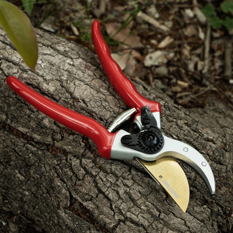RESTMO Heavy Duty Pruning Shears, Premium Garden Clippers with Forged