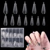 Poraceous 120 Stück Dual Nail Forms Set, Clear Matte Dual