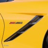 2Pc C7 Z51 Emblem Carbon Fiber 3D Badge Nameplate Sticker