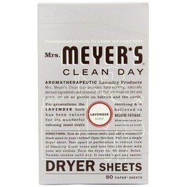 Mrs Meyer's Clean Day Dryer Sheet, 80 Count