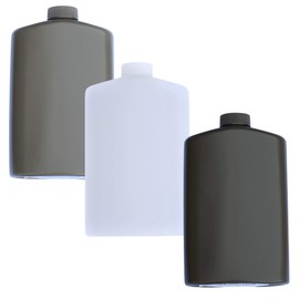 Mt. Sun Gear SportFlask Fighter Pilot Flask Great for Concerts, Fishing, Skiing, Backpacking, Hiking - 16oz US Military Issue Plastic Flask BPA Free Made in USA (Black + Natural + Green)