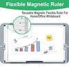 2 PCS 39.37 Inch Flexible Magnetic Ruler with Inches and