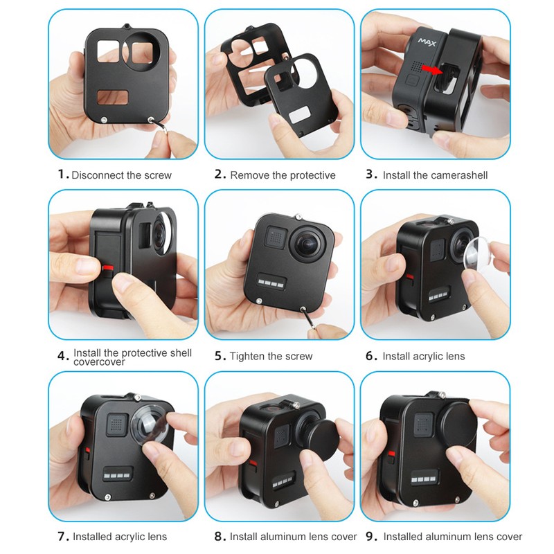 Aluminium Alloy Camera Protective Case Frame Lens Protector Cover Accessories