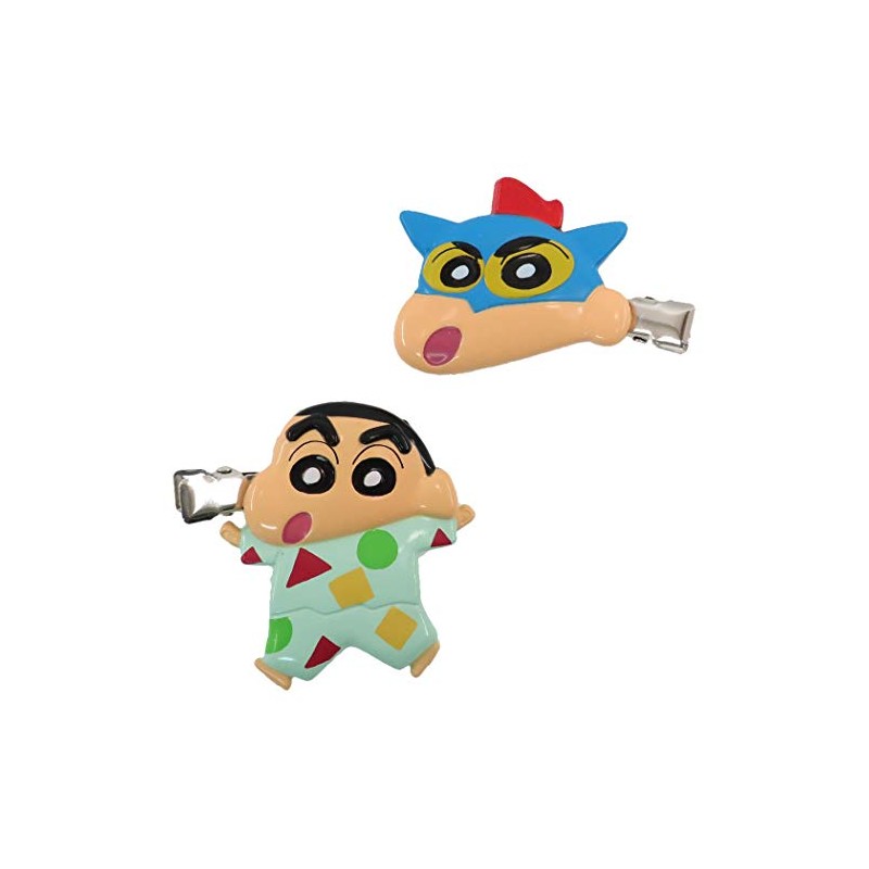 Crayon Shin-chan Hair Clip, Bangs Clip, Set of 2, Shinnosuke