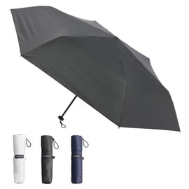 estaa 30225 Men's Parasol (Lightweight) Light Shading Thermal Protection Sun or Rainy Weather UV Folding Umbrella, 21.3 inches (54 cm), Black