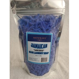 SHIWRAYZ Jamaican Blue Laundry Soap Shredded 270g. 9.5oz (Pack of 1)