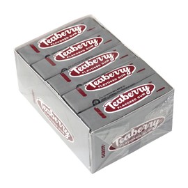 Teaberry Chewing Gum - Classic Retro Nostalgic Yummy Flavor - Tea Berry Flavor (20 Packs)