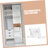 LALAFINA 20 Sets Transparent Cabinet Door Latches Drawer Front Clips