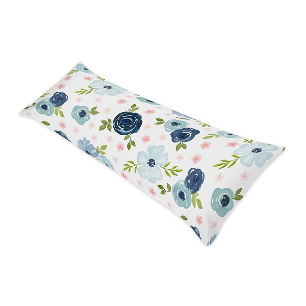 Sweet Jojo Designs Navy Blue and Pink Watercolor Floral Body