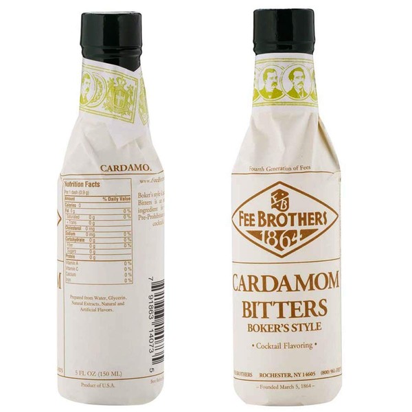 Fee Brothers Cardamom Boker's Style Cocktail Bitters - 5 oz