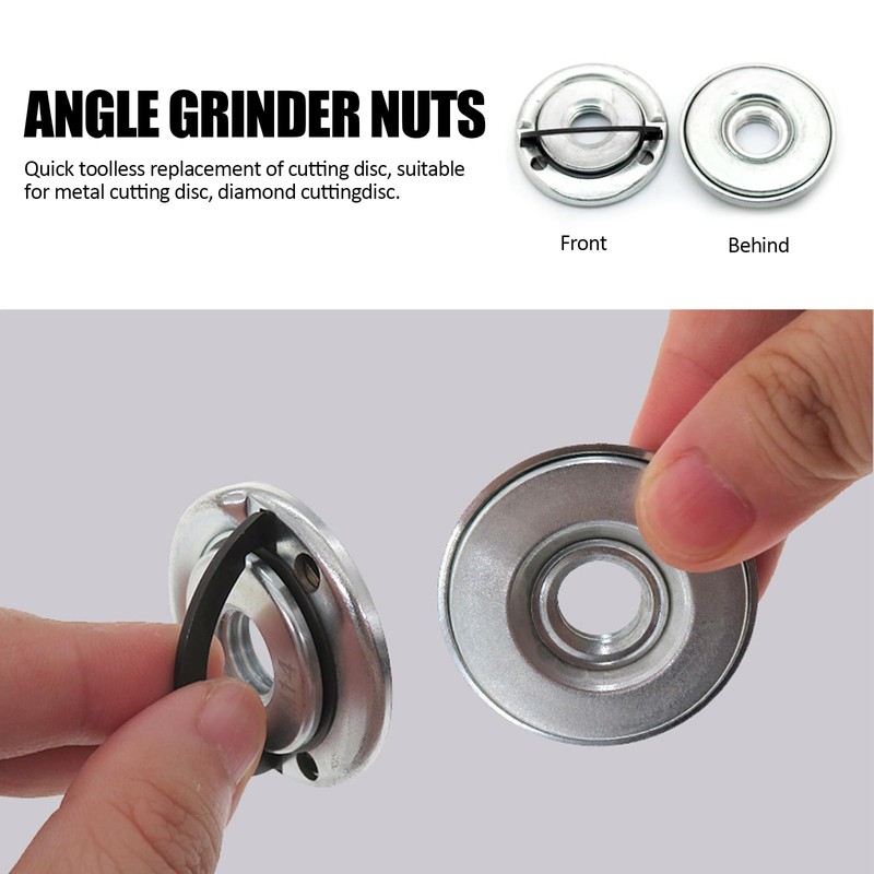 Katslyn Quick Release Nut for Angle Grinder, M14 Thread Self