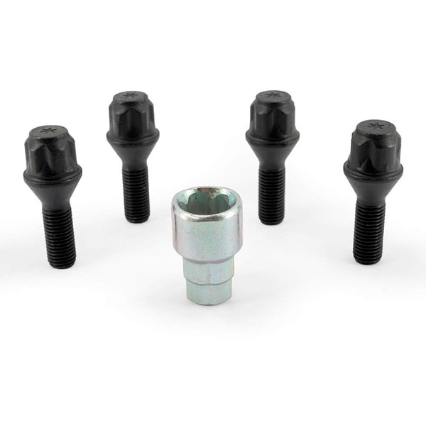 H&R B1252801KEY4 Rim Lock – Set of 4 Cone 60