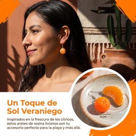 Abaodam Pendientes Con Forma De Naranja Aretes De Frutas Simuladas Joyería De Moda Para Las Orejas Ligeros Y Cómodos 2 Pares Para Fiestas Cumpleaños San Valentín Y Uso Diario