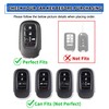 TOMALL for Honda Key Fob Cover with Keychain 5 Buttons