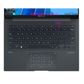 Clear TPU Keyboard Skin Compatible for ASUS Zenbook 14 OLED UX3405, Zenbook 14 X OLED UX3404, Zenbook Pro 14 OLED UX6404 UX6404VV & Zenbook 14 Flip OLED UP3404 UP3404VA UP3404VA-DS74T Series Laptop