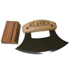 The Ulu Factory Alaska Birch Ulu Knife 6" Stainless Steel
