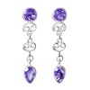 Franki Baker Facetted Natural Amethyst Gemstone and 925 Sterling Silver