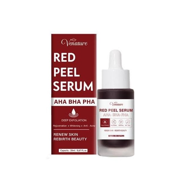 Venature Red Peel Serum, AHA BHA PHA, 30 ml, Deep