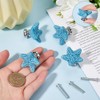 GORGECRAFT 4 Sets Starfish Ceramic Cabinet Knobs Marine Animals Theme