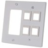 C2G/Cables To Go 41341 Double Gang Decorative Cutout Wall plate