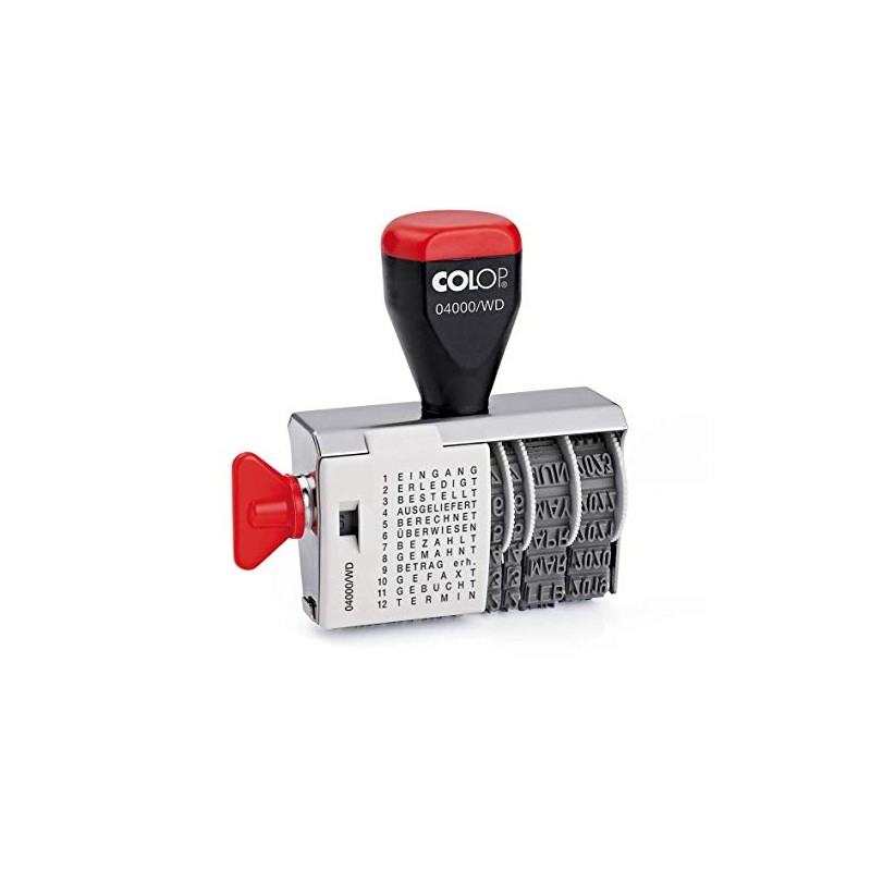COLOP 108791 Date Stamp with date and Adjustable 12 Begriffe